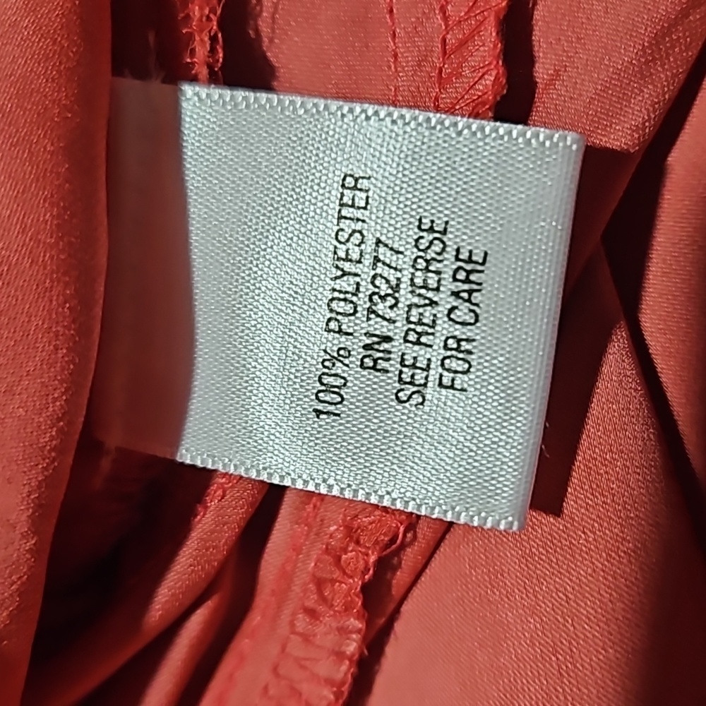 A.Glow | Deep Coral Lightweight Highwaisted Dress - Picture 7 of 8
